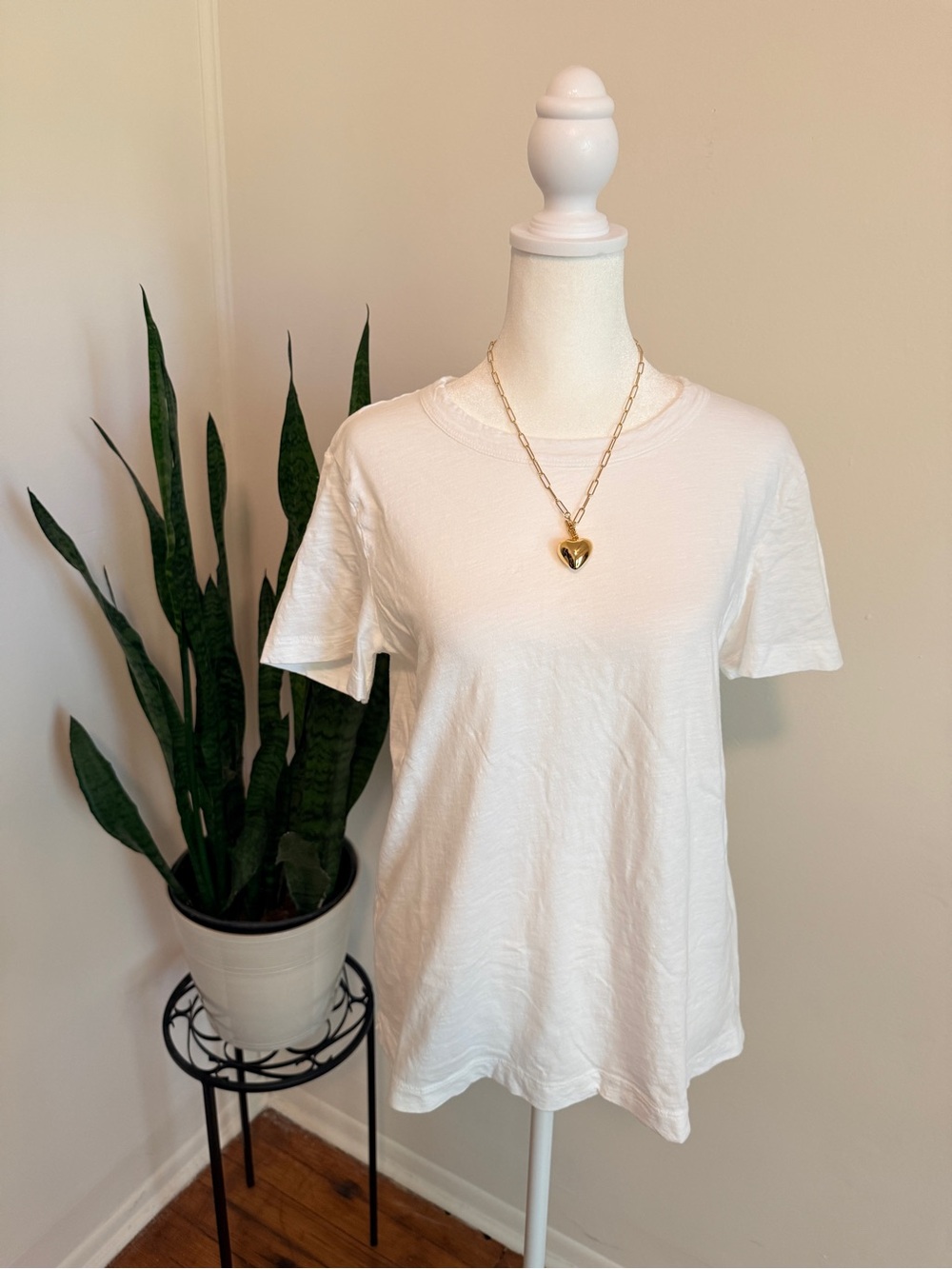LOFT | Two Everyday Crew Tees, Black & White, 100% Cotton - Picture 5 of 13